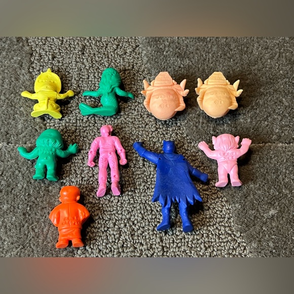 GeGeGe no Kitaro Vintage Figure Eraser Set Anime Manga Horror Yokai Ghosts Japan